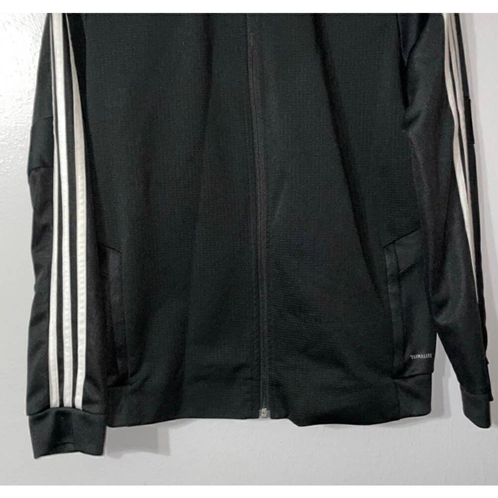 Adidas Chicago Fire FC Track Jacket Mens Large Black Soccer Climalite Full Zip - Picture 4 of 5